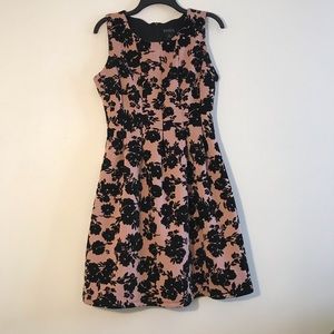 Black & Pink floral print dress